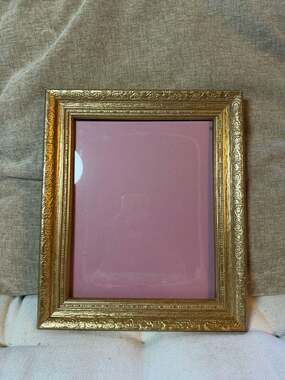 Ornate Gold Picture Frame with Detailed Border